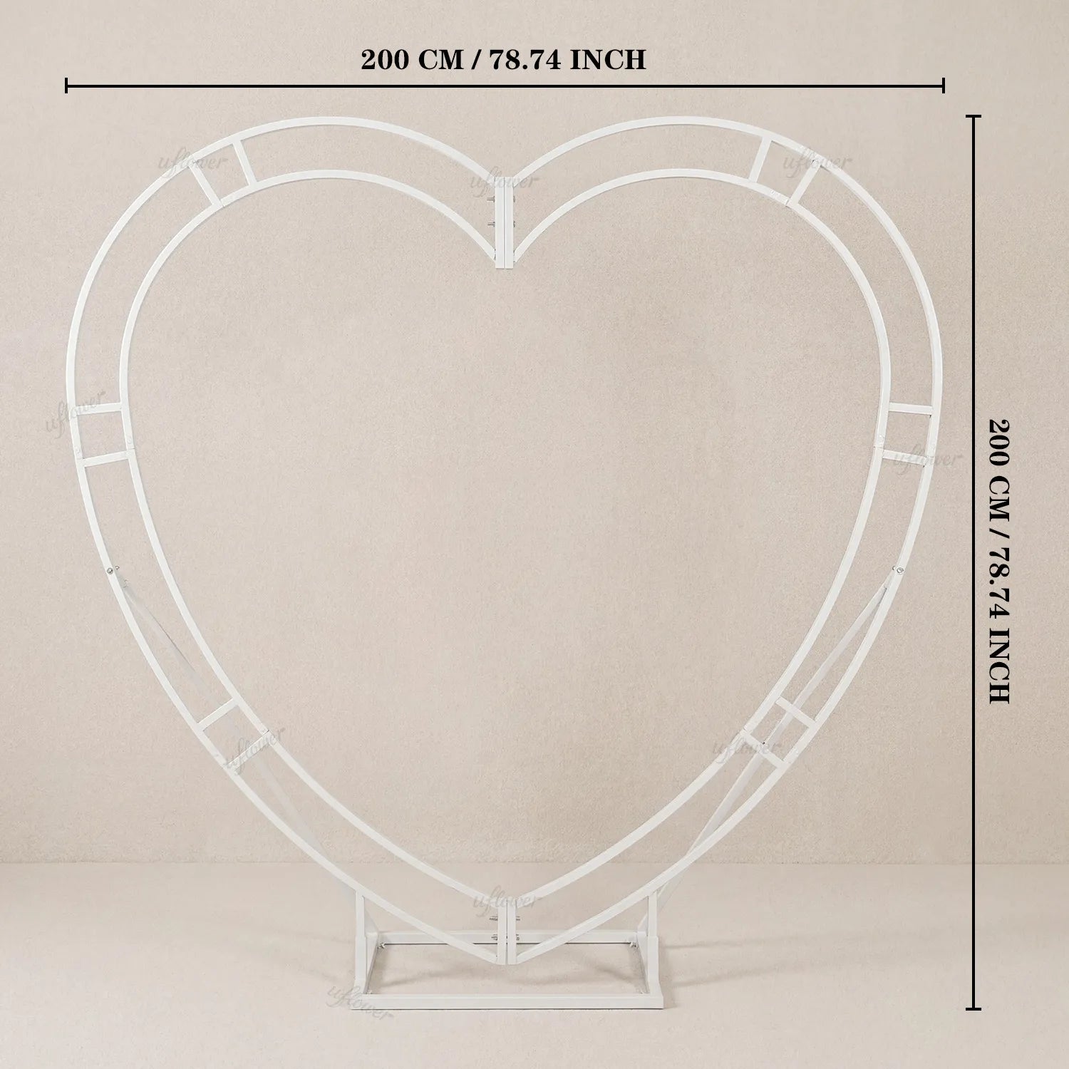 Uflower Square Arch Stand Wedding Background Event Floral Decor Props MSD80023