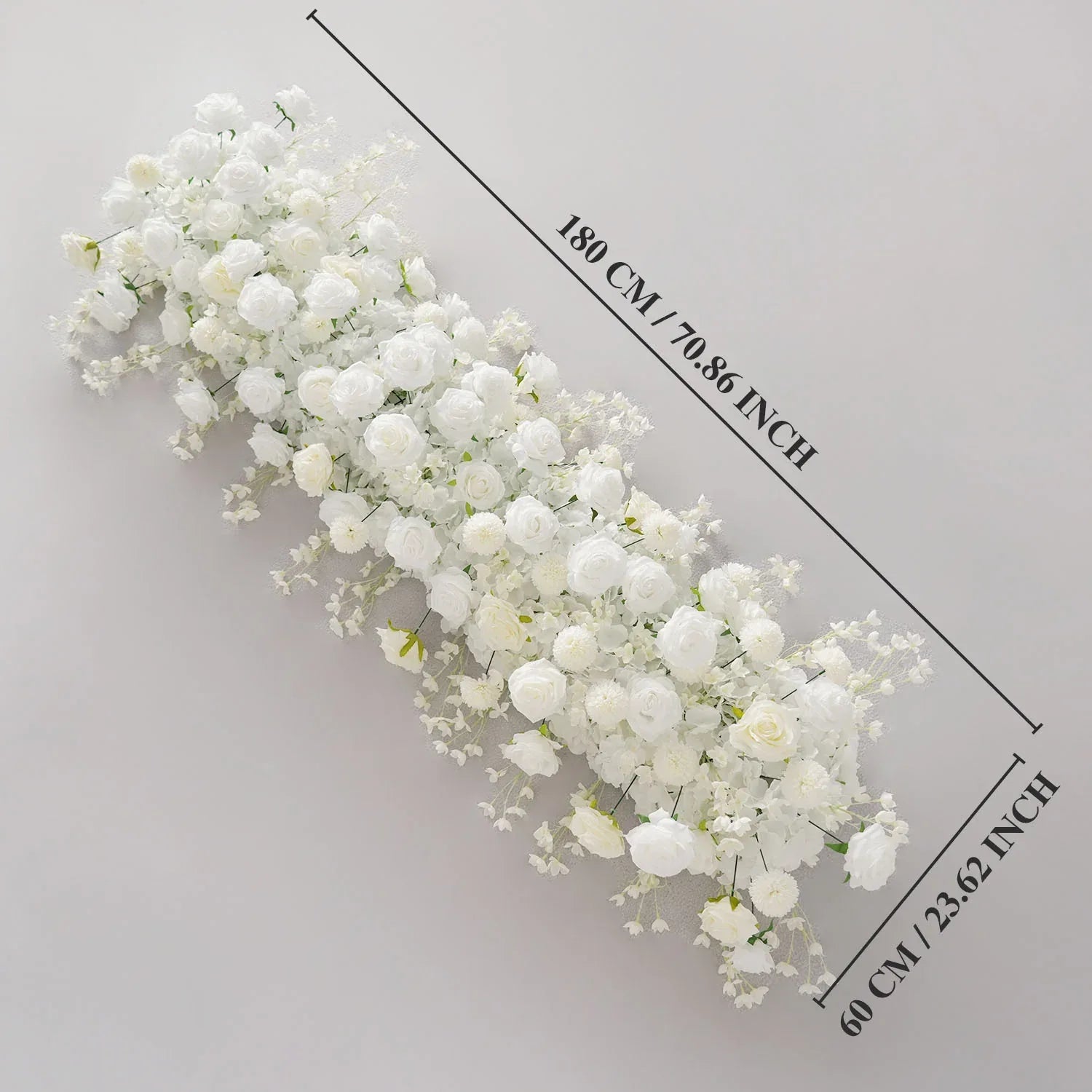 Uflower White Rose Floral Door Arch Wedding Party Backdrop Decoration SET80124 - Uflower
