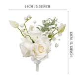 Uflower Boutonnieres in Ivory MG80012-02*6