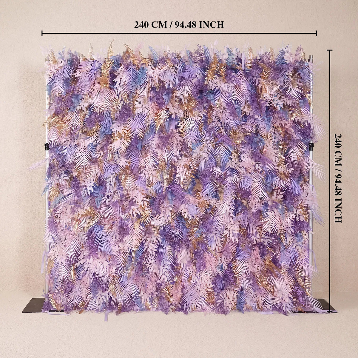 Uflower Pink Purple Flower Wall Décoration Murale Mariage Fête & Toile de Fond Événementiel SET80254-01