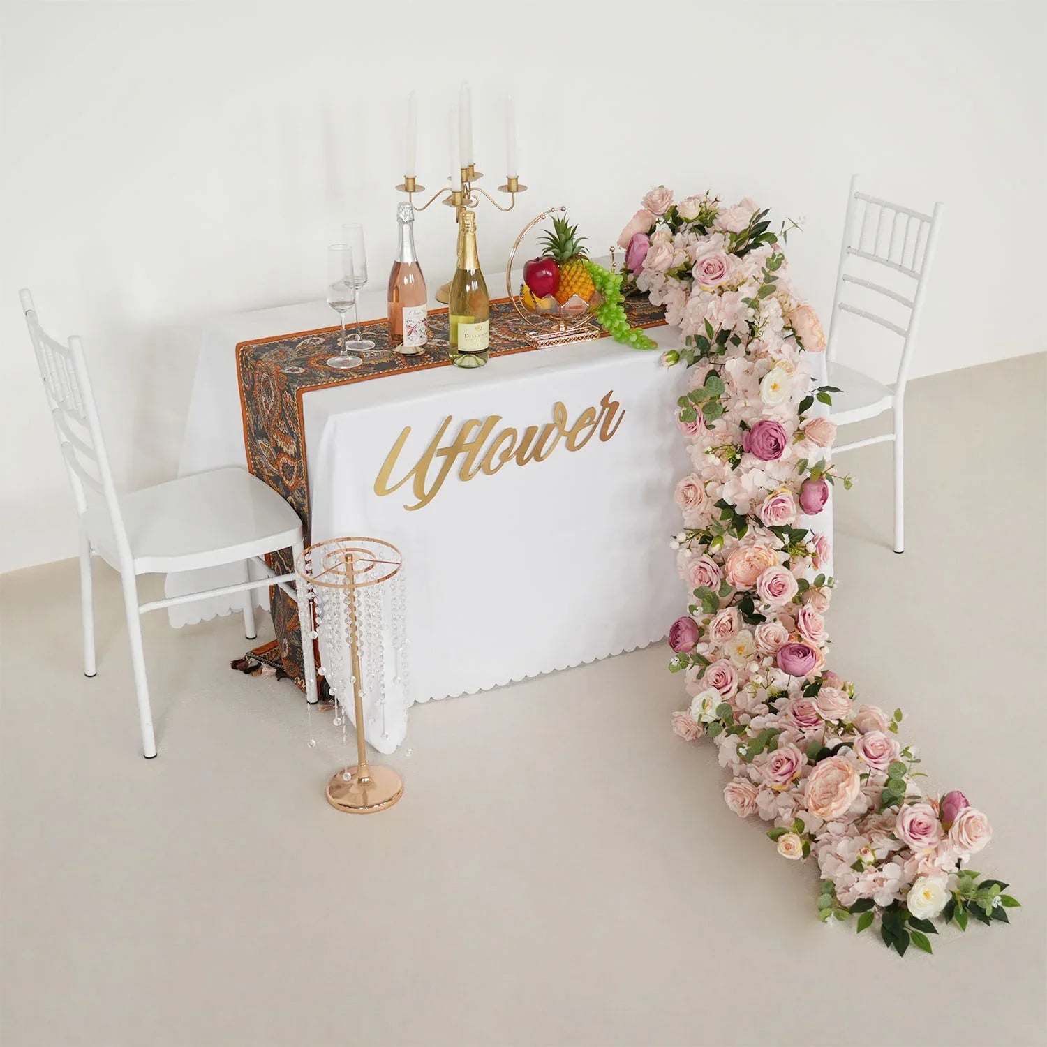Uflower Artificial Flower Row Sofa Table Runner Floor Flower Arrangement MC80107 - Uflower