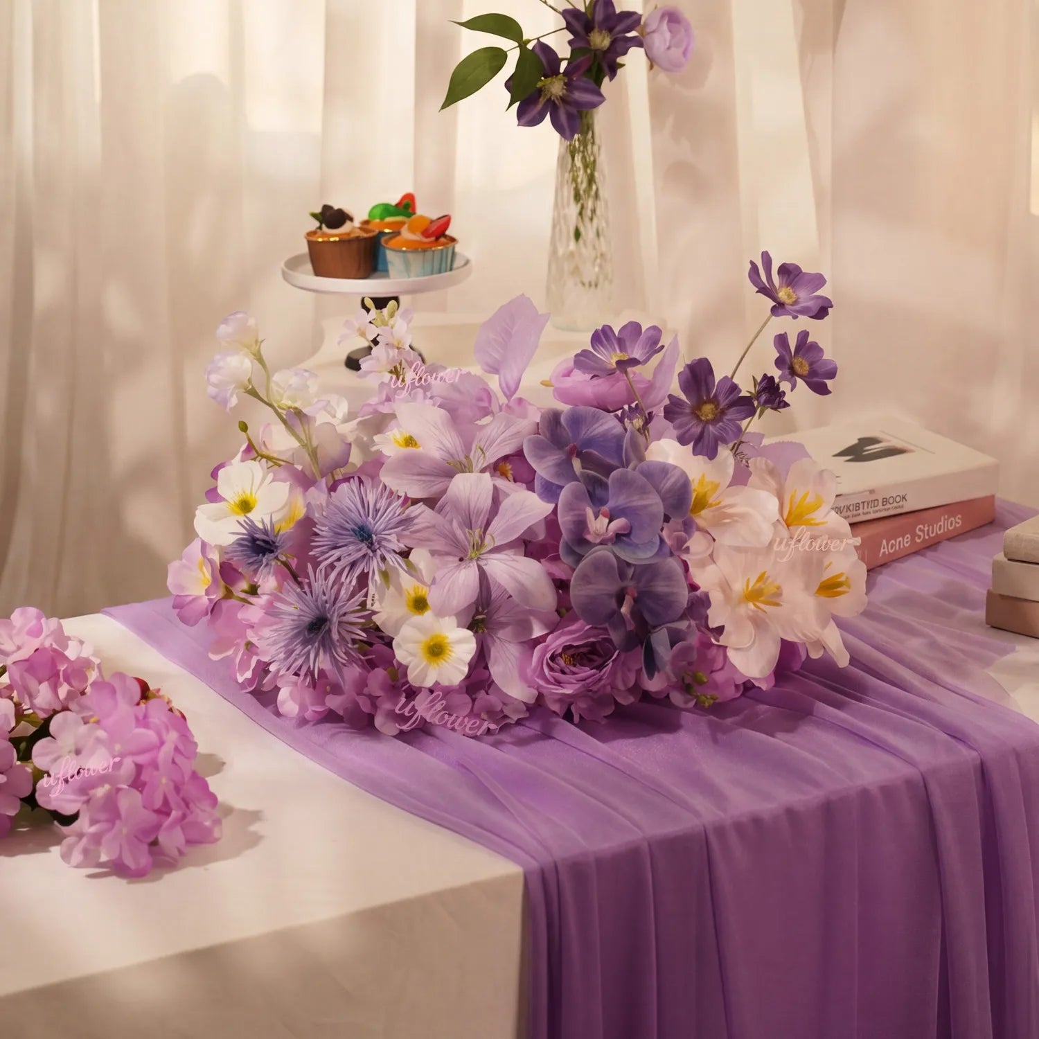 Uflower  Flower Row Decor Wedding Party Event Props MC80389-01