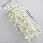 Uflower White Rose Sofa Table Runner Floor Flower Arrangement SET80099 - Uflower
