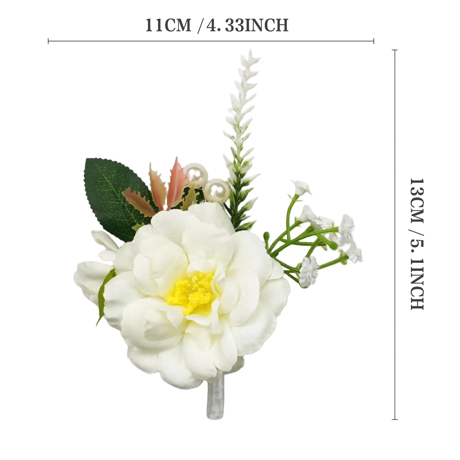 Uflower Boutonnieres in White MG80009-02*6