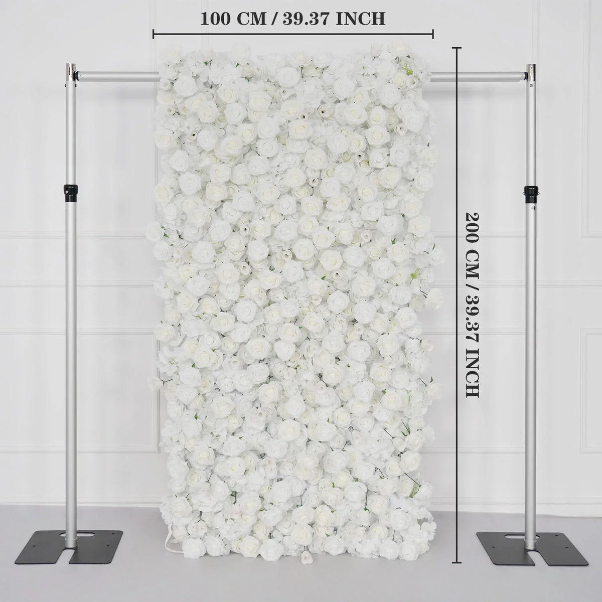 Uflower Artificial White Flower Wall Wedding Backdrop Decor SET80113 - Uflower
