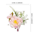 Uflower Boutonnieres in Blush White MG80009*-03*6