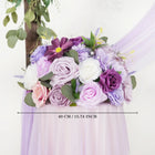Uflower Purple Green Hanging Artificial Flower Corner Floral SET80038 - Uflower