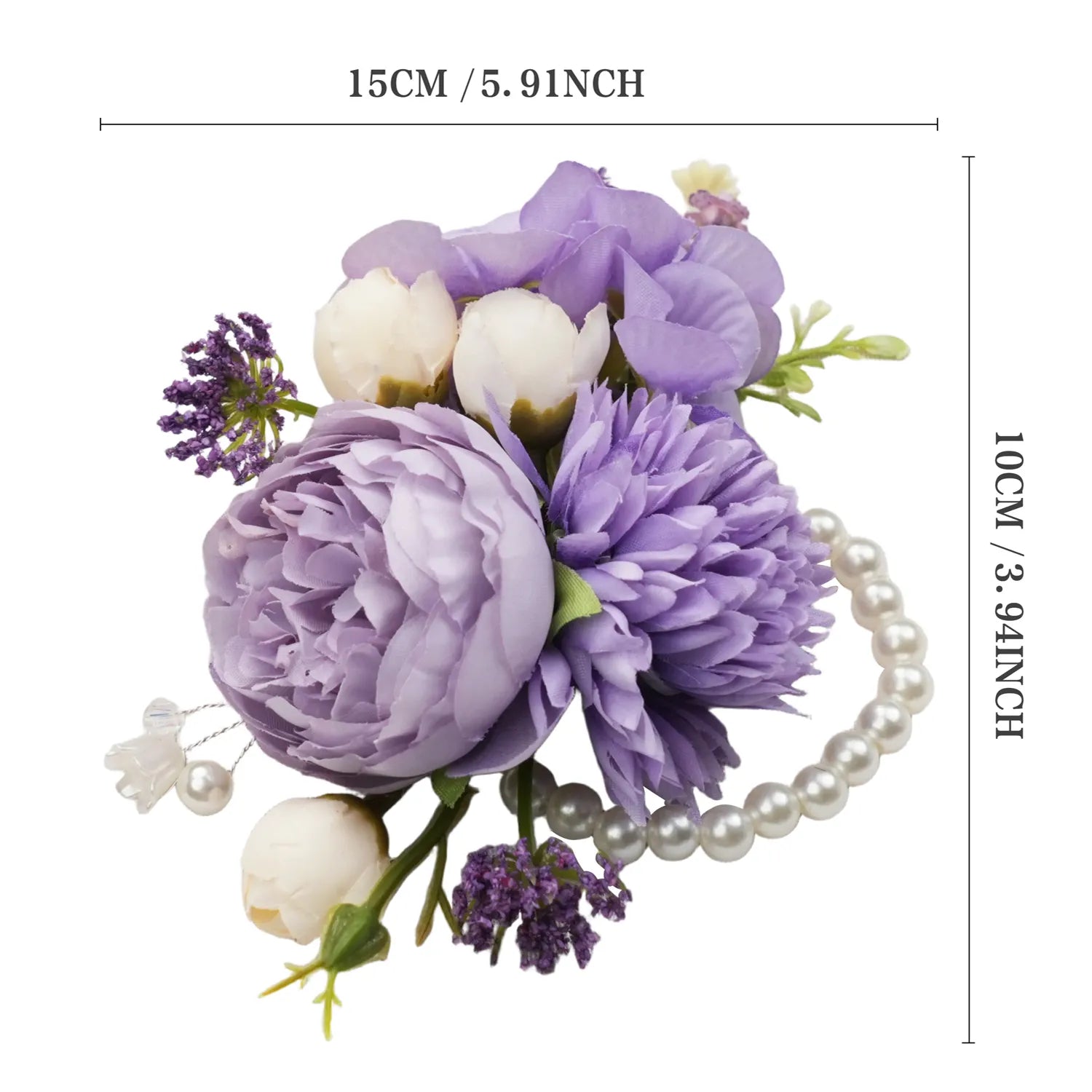 Uflower Wrist Corsages in Lilac MG80004-04*6