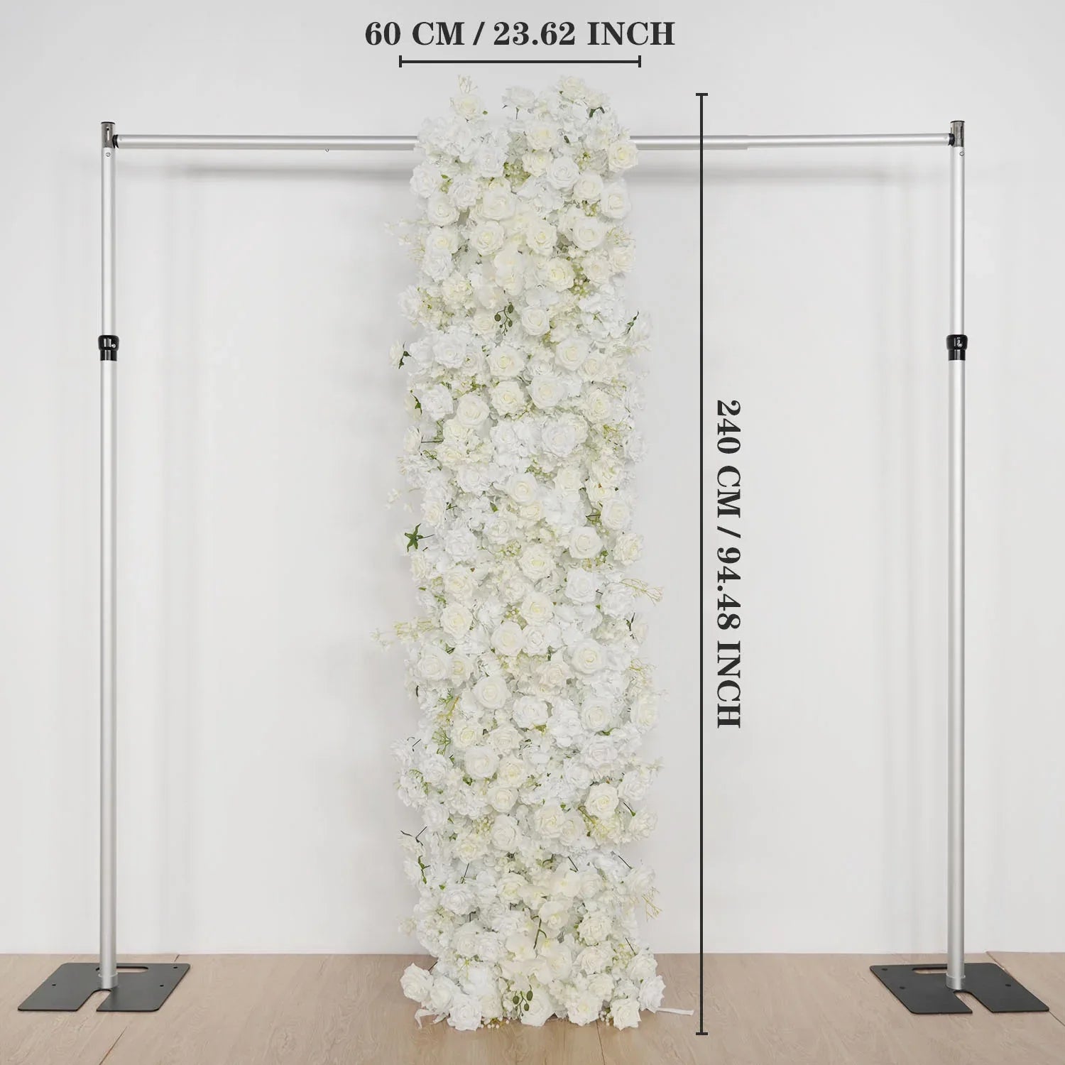 Uflower White Rose Wedding Background Flower Arrangement Arch Decoration SET80112 - Uflower