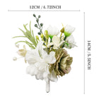 Uflower Boutonnieres in Green White MG80008-03*6