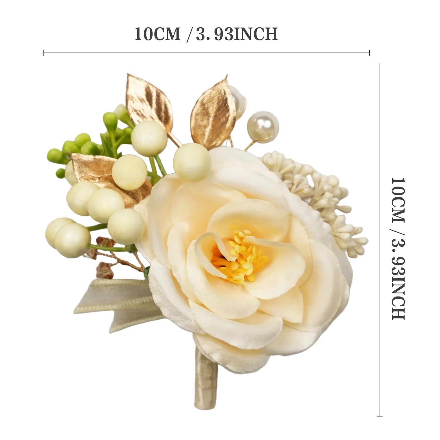 Uflower Boutonnieres in Champagne MG80010-02*6