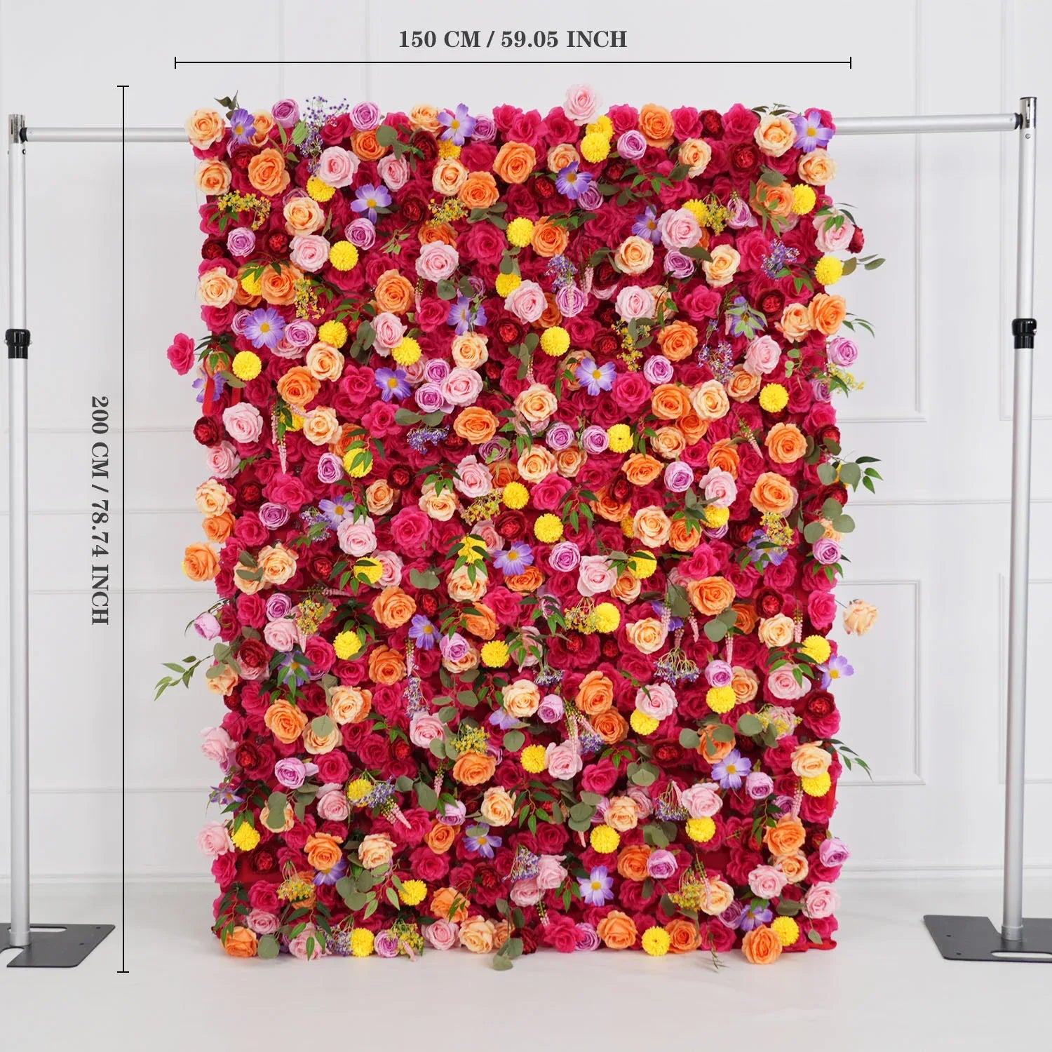 Uflower Artificial Colorful Flower Wall Wedding Decoration SET80029 - Uflower
