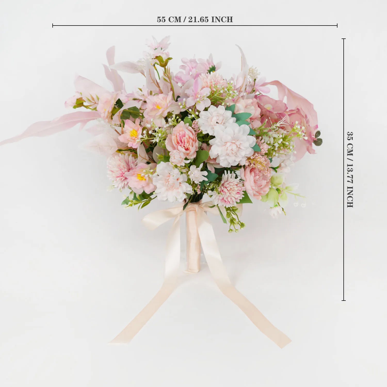 Uflower Bridal Bouquet in Blush & Cream MG80009-01