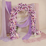 Uflower Rose Violette Arche de Porte Florale Décoration de Fond de Fête de Mariage SET80239