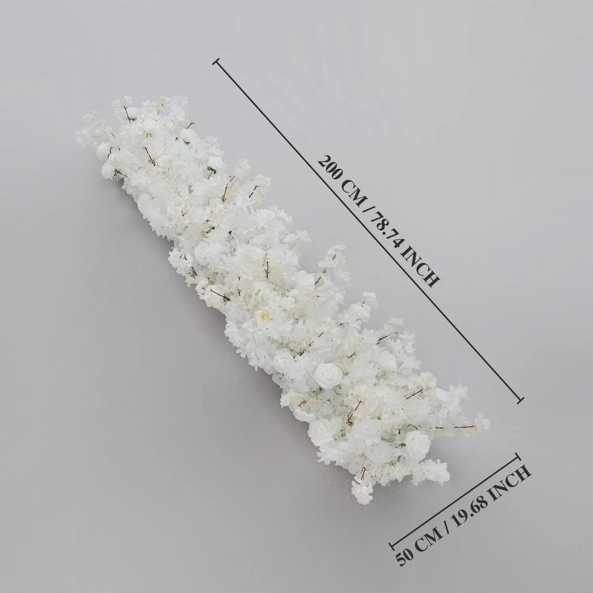 Uflower White Cherry Blossoms Wedding Background KT Board Decoration MC80205 - Uflower