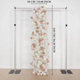 Uflower Pink Khaki Rose Wedding Background Flower Arrangement Arch Decoration SET80114 - Uflower