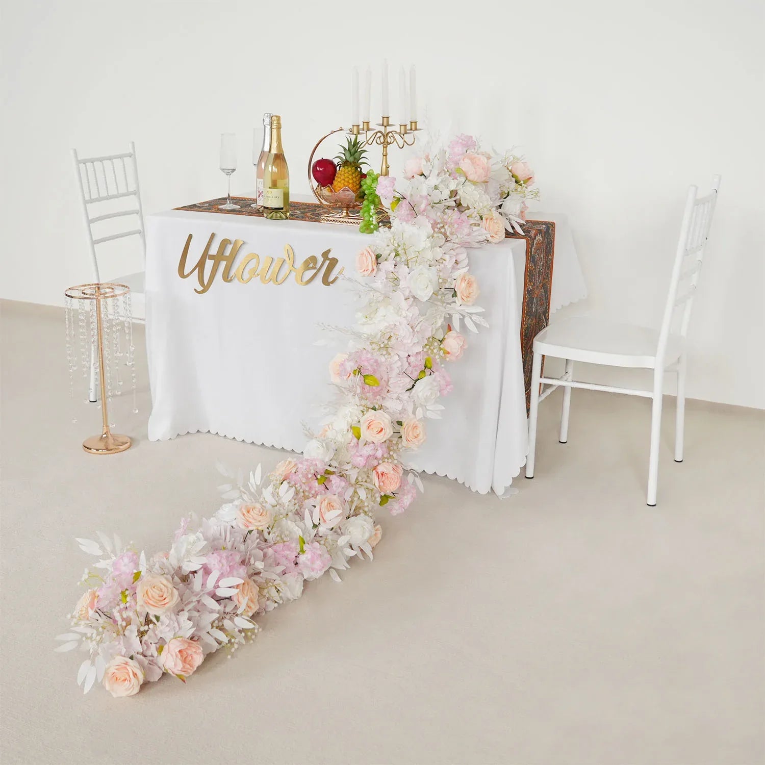Uflower Artificial Flower Row Sofa Table Runner Floor Flower Arrangement MC80107 - Uflower