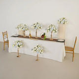Uflower White Rose Wedding Table Centerpiece Flower Arrangement MD80041-01 - Uflower