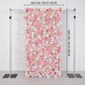 Uflower Artificial Pink Rose Wall Wedding Backdrop Decor SET80070 - Uflower