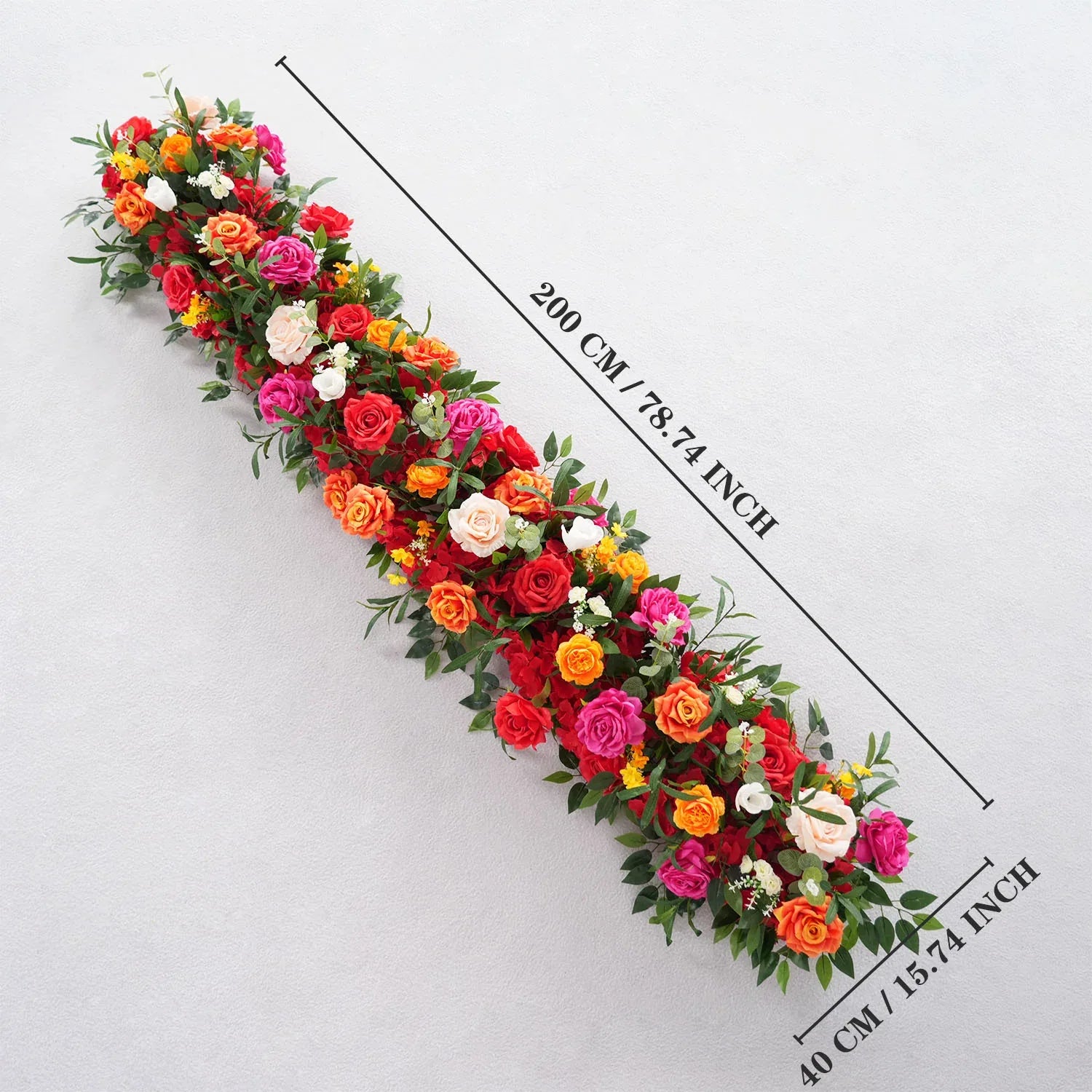 Uflower Colored Sofa Table Runner Floor Flower Arrangement MC80084 - Uflower