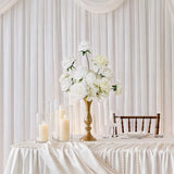 Uflower Elegant Minimalist White Sweetheart Table Decor | One-Stop Styling