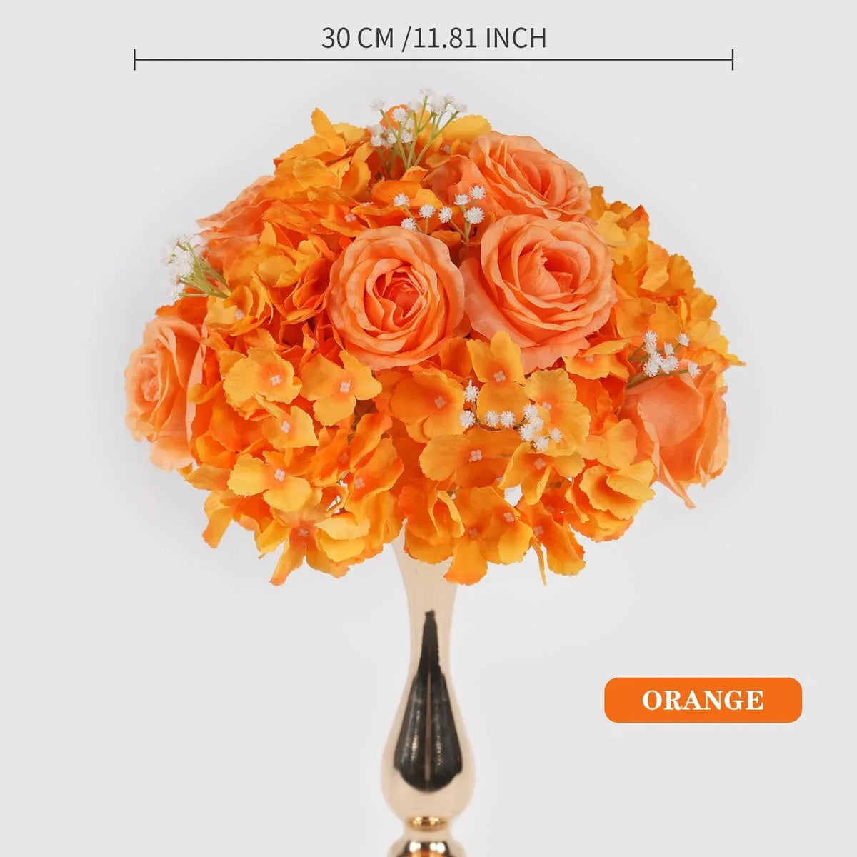 Uflower 30CM-35CM Artificial Flower Table Centerpiece Party Wedding Backdrop Decor MB80002-01 - Uflower