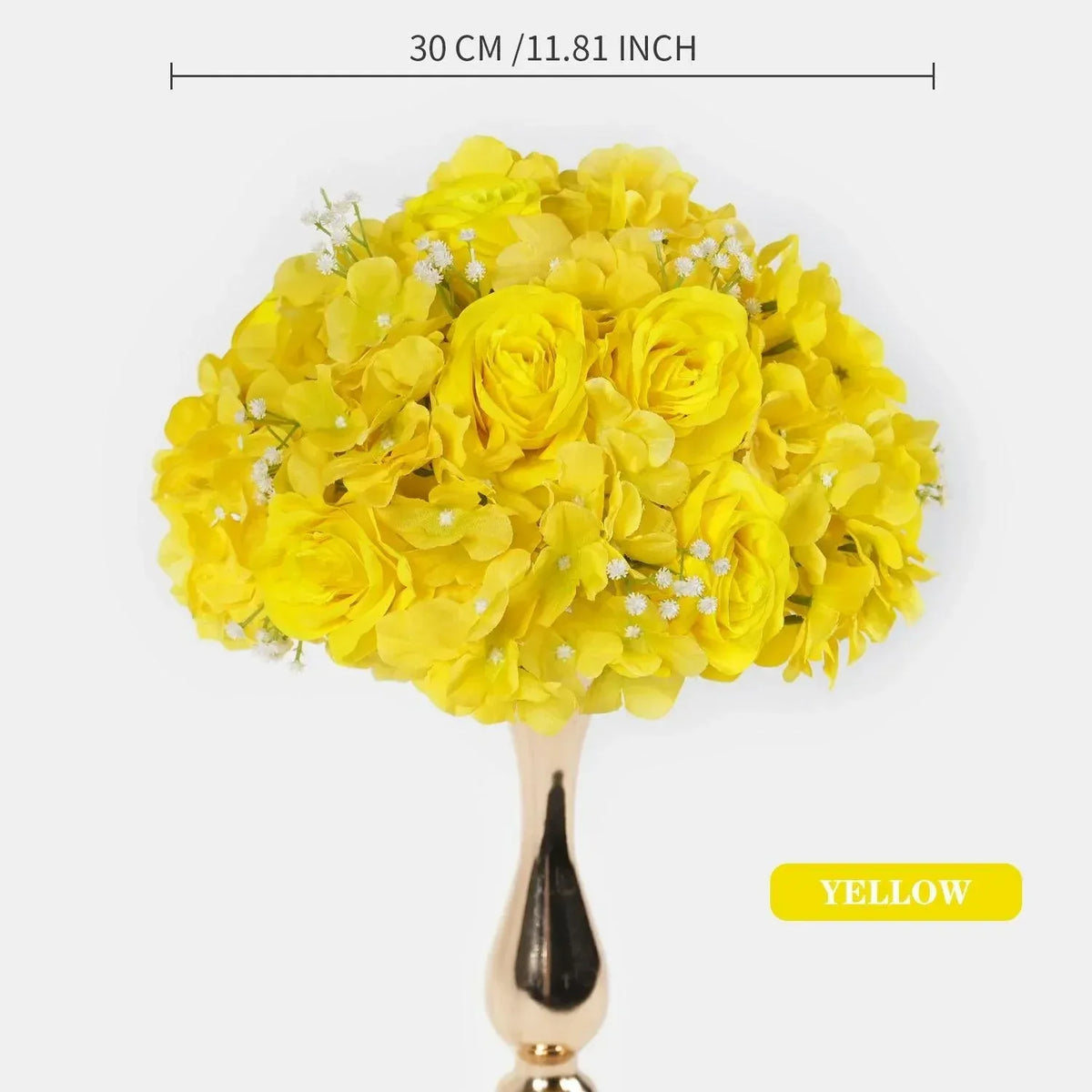 Uflower 30CM-35CM Artificial Flower Table Centerpiece Party Wedding Backdrop Decor MB80002-01 - Uflower