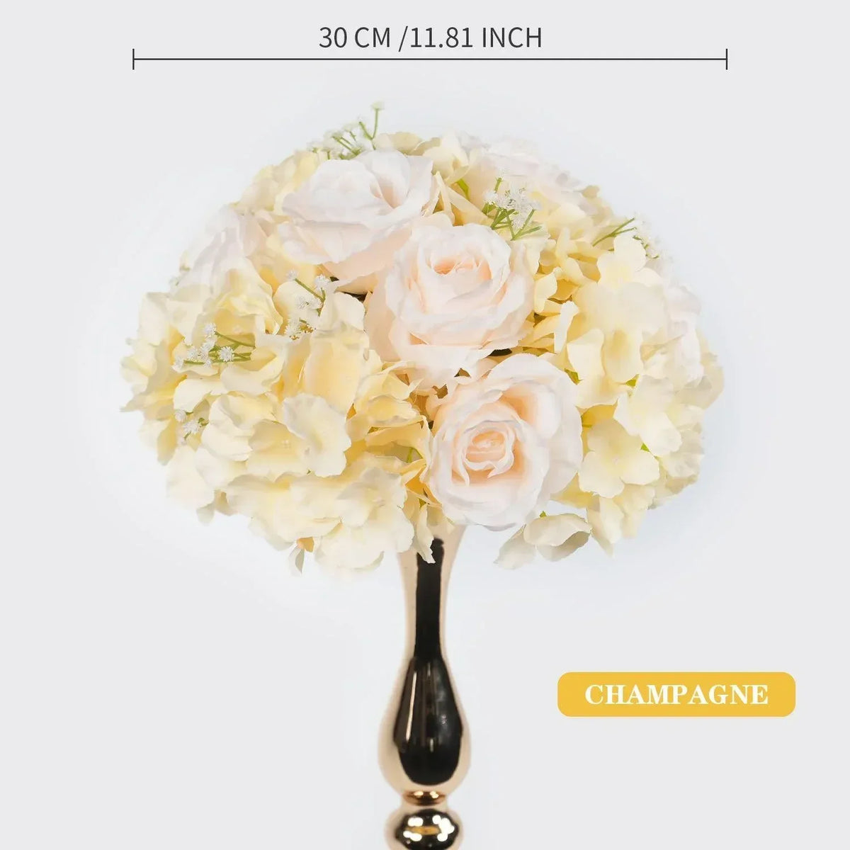 Uflower 30CM-35CM Artificial Flower Table Centerpiece Party Wedding Backdrop Decor MB80002-01 - Uflower