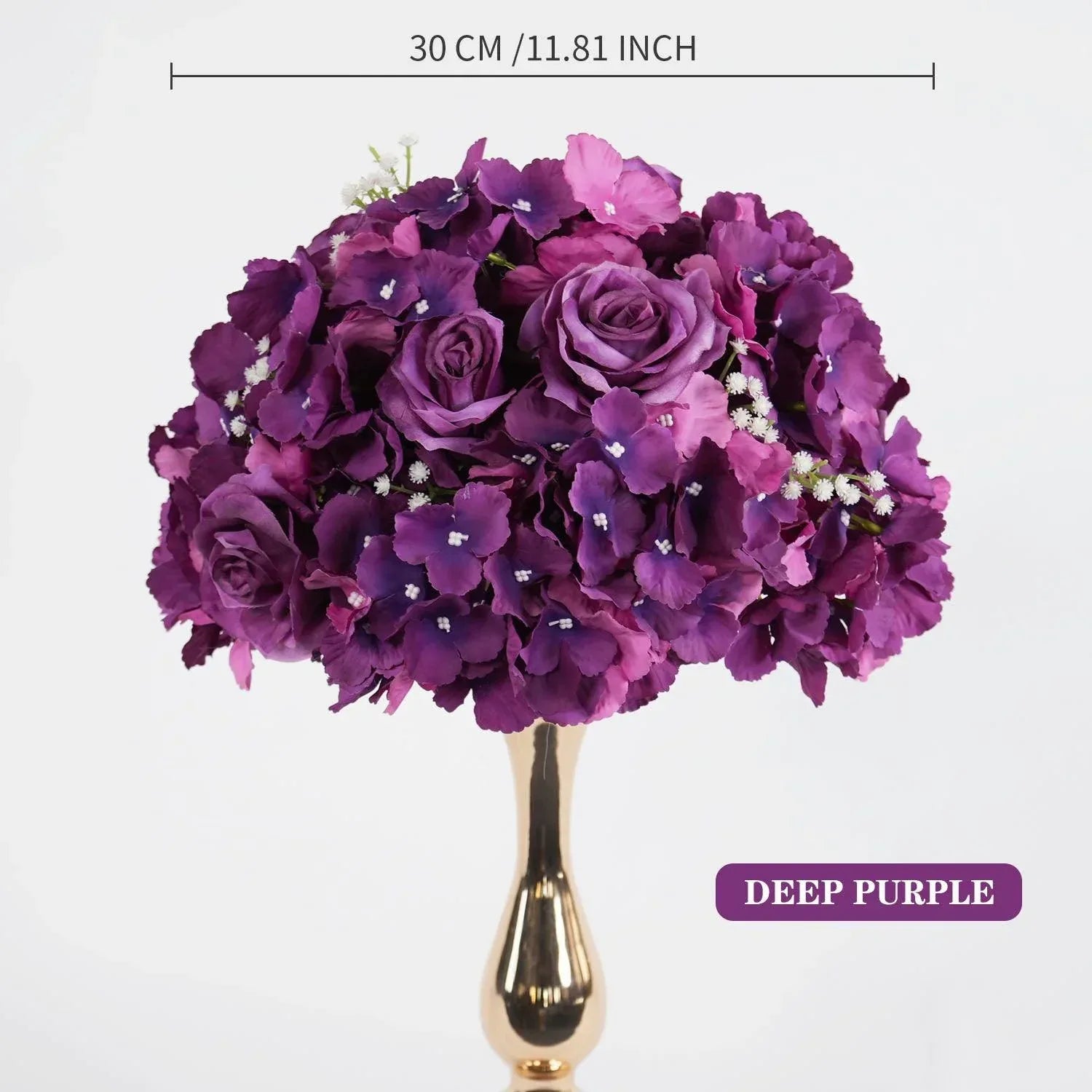 Uflower 30CM-35CM Artificial Flower Table Centerpiece Party Wedding Backdrop Decor MB80002-01 - Uflower