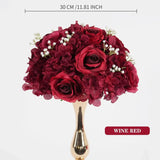 Uflower 30CM-35CM Artificial Flower Table Centerpiece Party Wedding Backdrop Decor MB80002-01 - Uflower