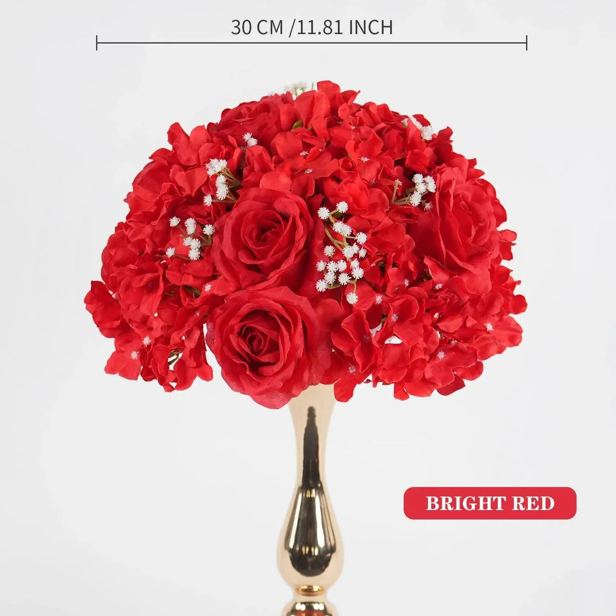 Uflower 30CM-35CM Artificial Flower Table Centerpiece Party Wedding Backdrop Decor MB80002-01 - Uflower