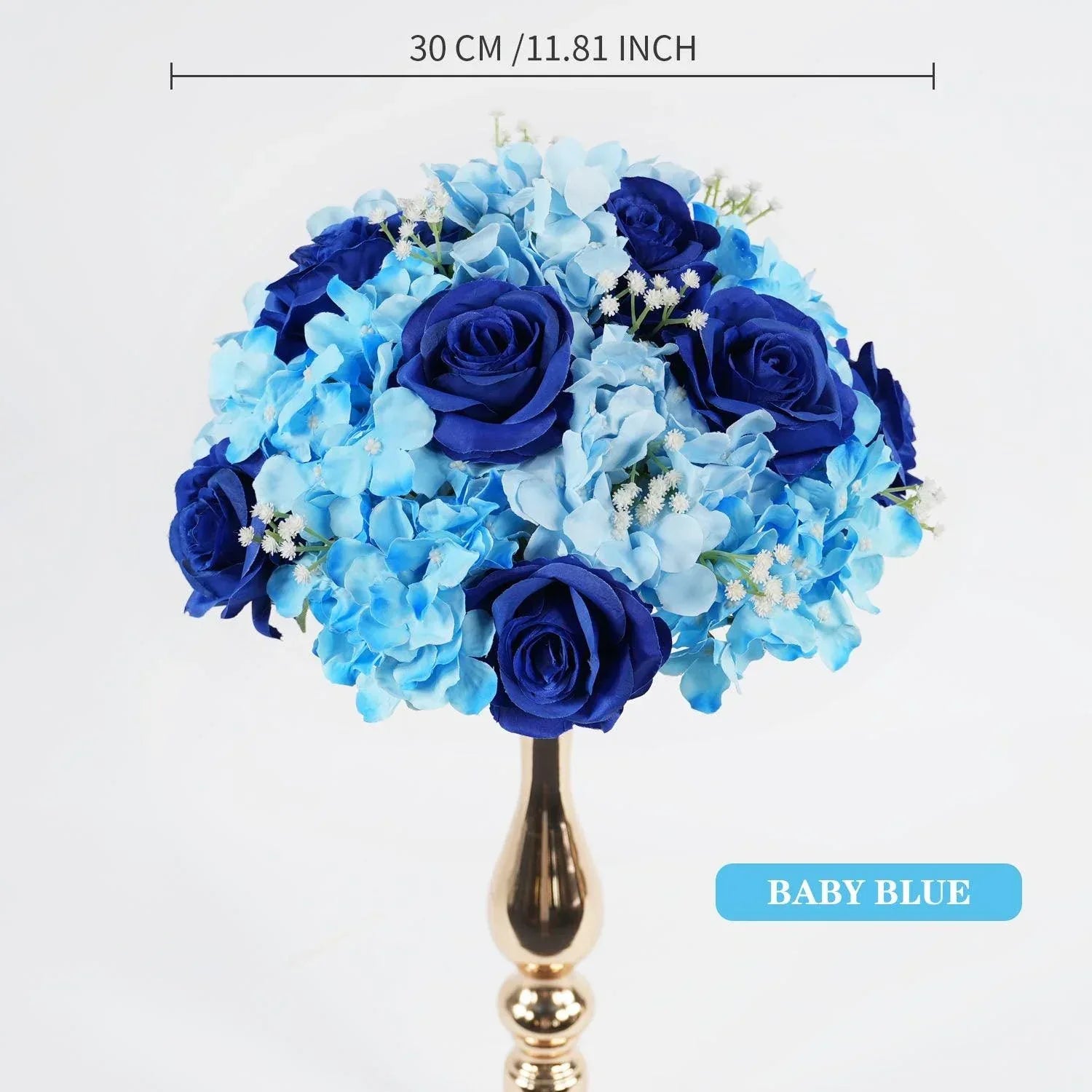 Uflower 30CM-35CM Artificial Flower Table Centerpiece Party Wedding Backdrop Decor MB80002-01 - Uflower