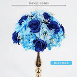 Uflower 30CM-35CM Artificial Flower Table Centerpiece Party Wedding Backdrop Decor MB80002-01 - Uflower