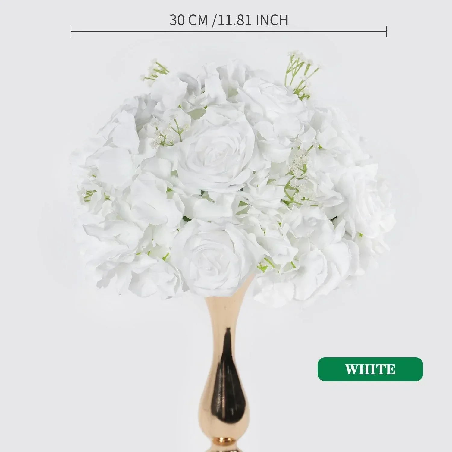 Uflower 30CM-35CM Artificial Flower Table Centerpiece Party Wedding Backdrop Decor MB80002-01 - Uflower