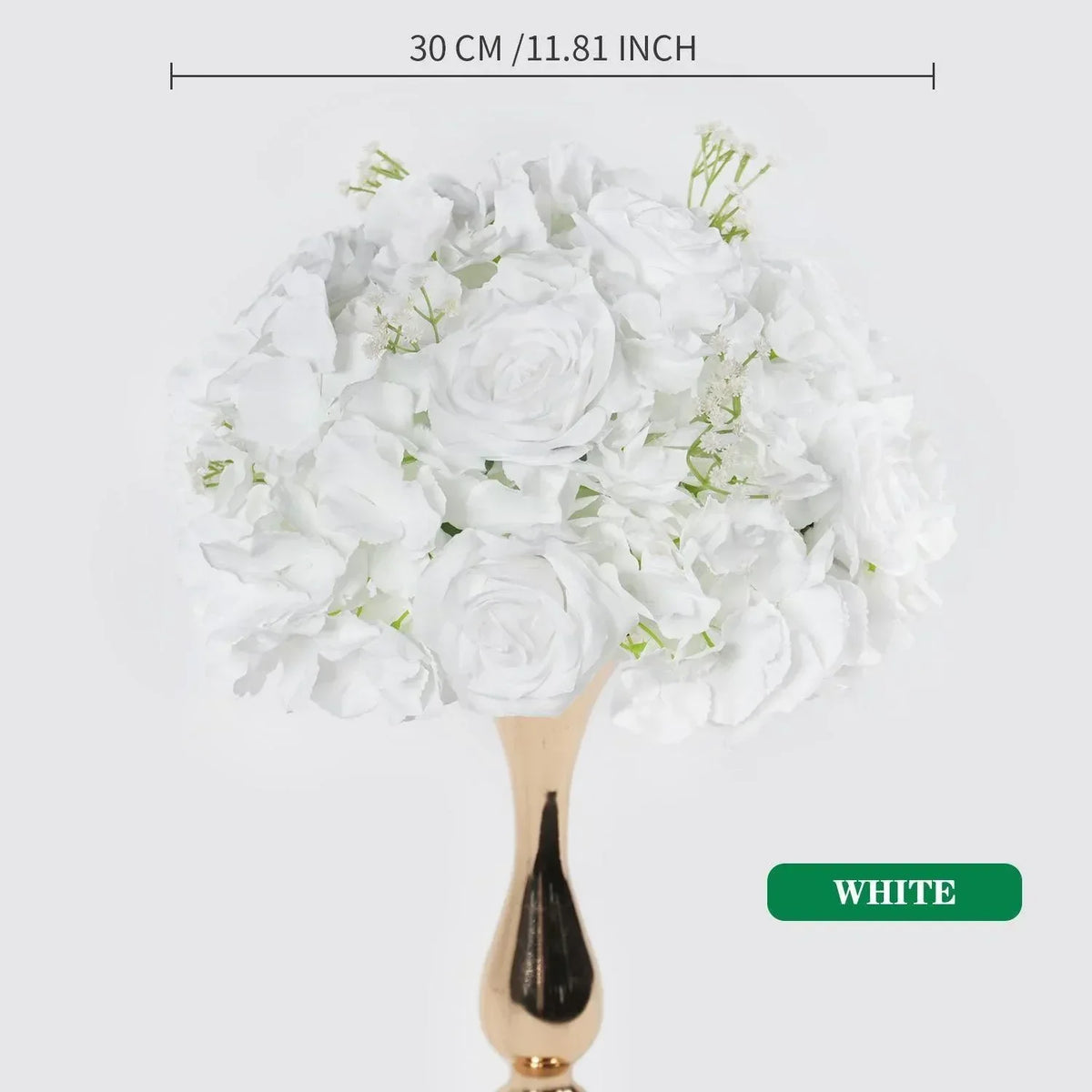 Uflower 30CM-35CM Artificial Flower Table Centerpiece Party Wedding Backdrop Decor MB80002-01 - Uflower