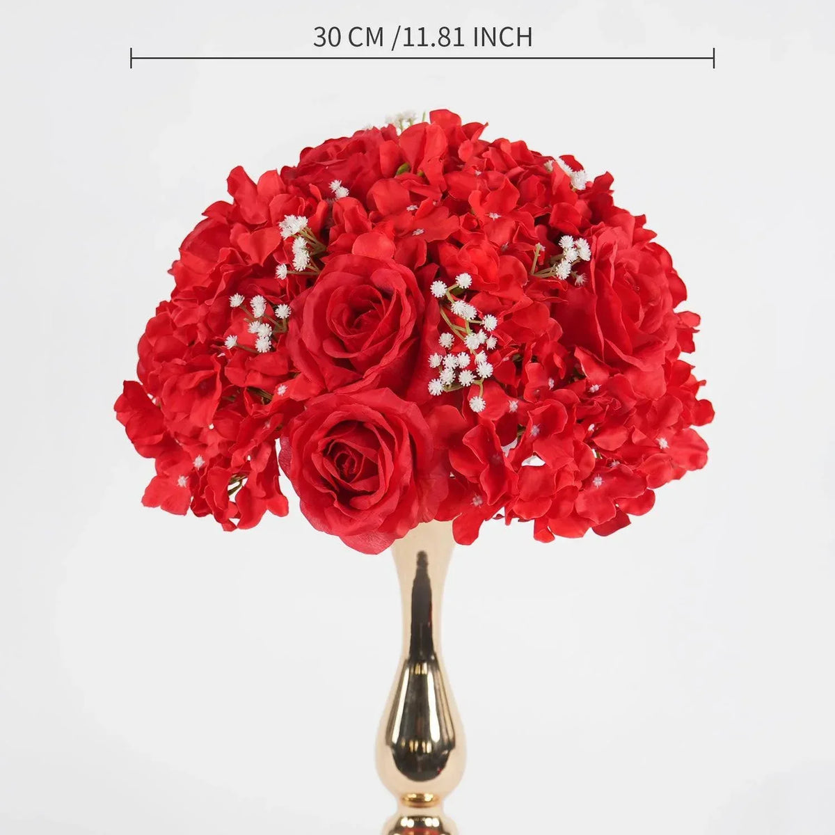 Uflower 30CM-35CM Artificial Flower Table Centerpiece Party Wedding Backdrop Decor MB80002-01 - Uflower