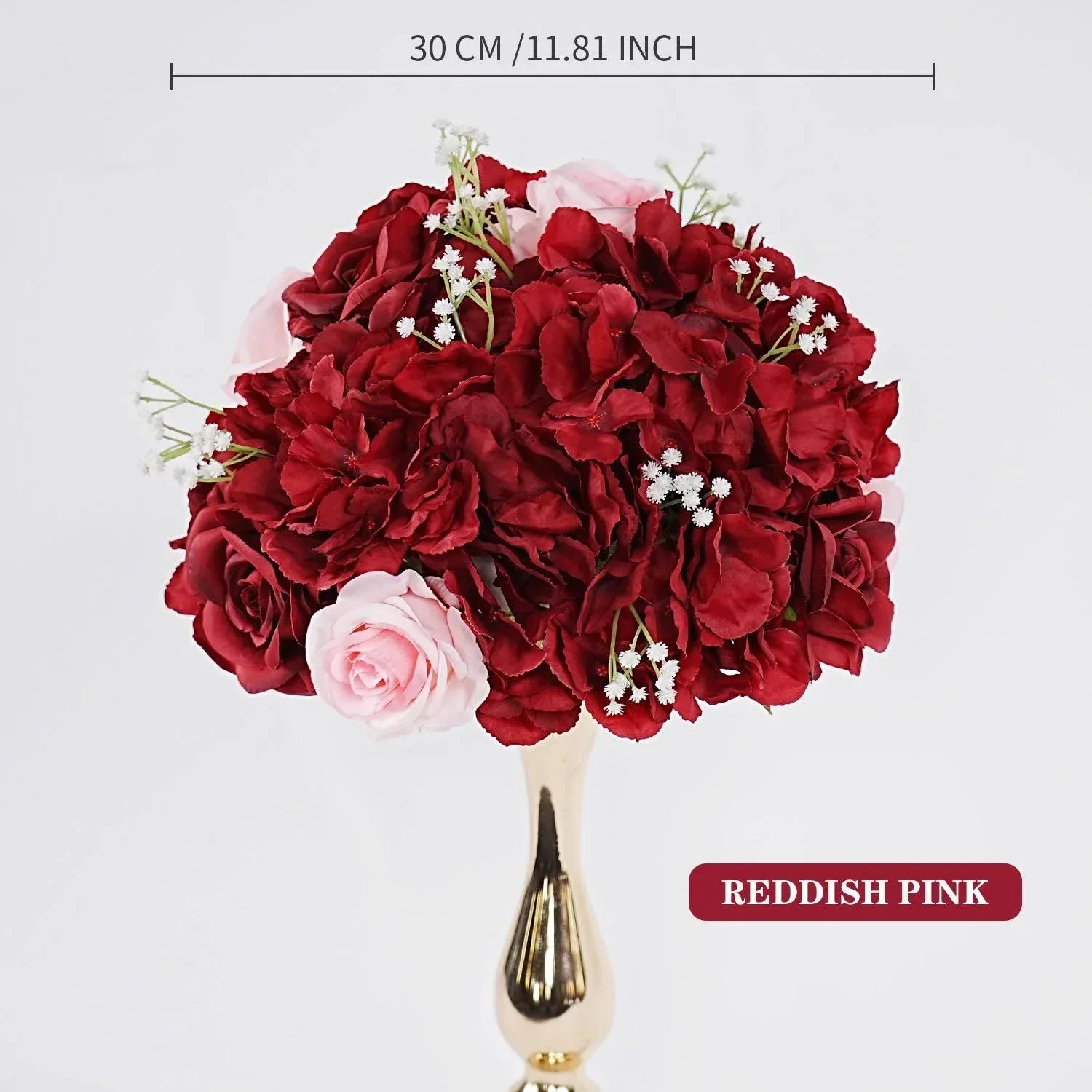 Uflower 30CM-35CM Artificial Flower Table Centerpiece Party Wedding Backdrop Decor MB80002-01 - Uflower