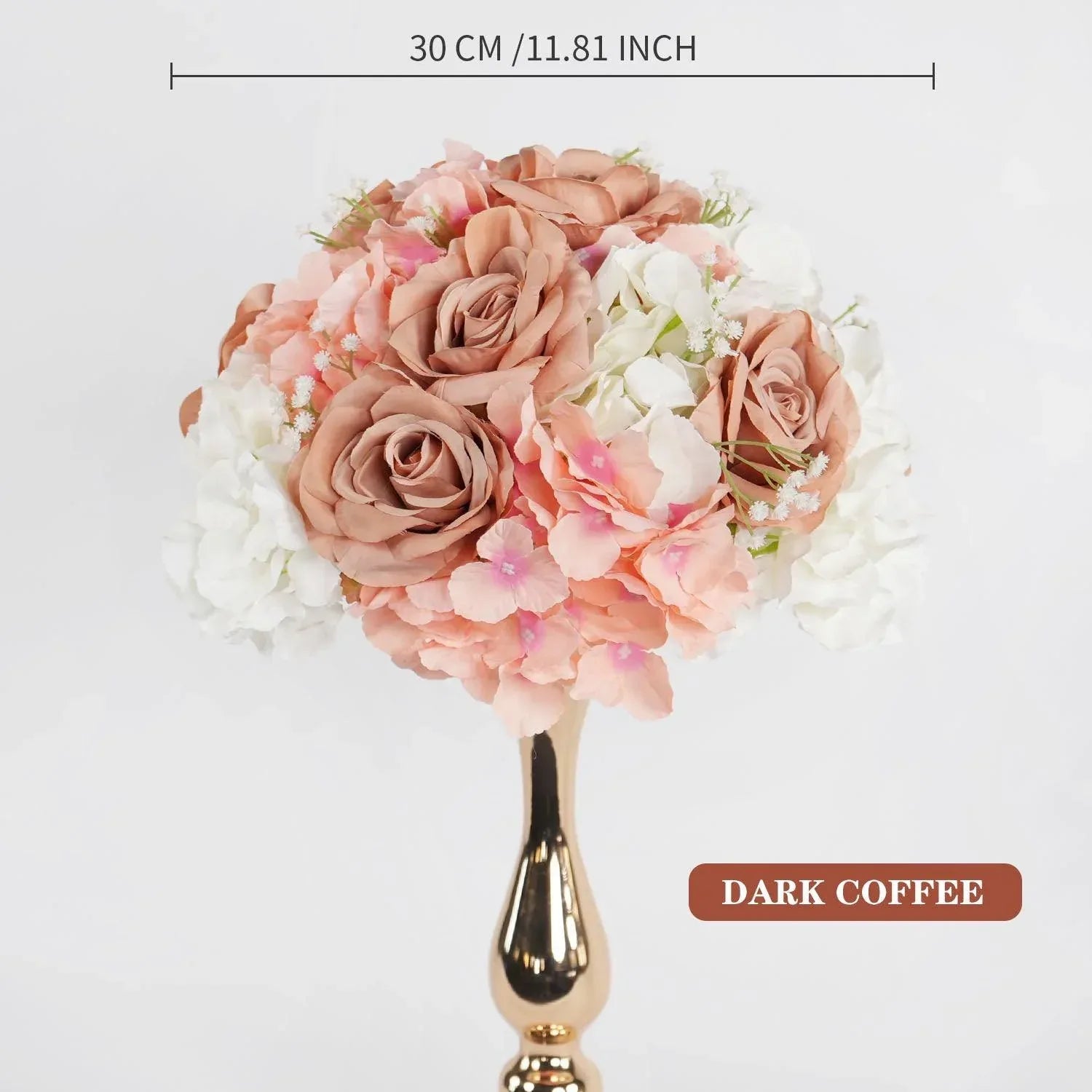 Uflower 30CM-35CM Artificial Flower Table Centerpiece Party Wedding Backdrop Decor MB80002-01 - Uflower