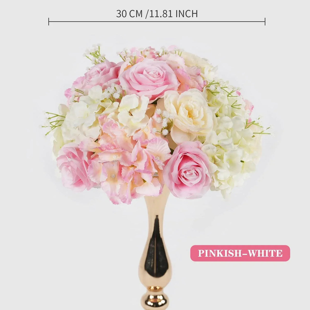 Uflower 30CM-35CM Artificial Flower Table Centerpiece Party Wedding Backdrop Decor MB80002-01 - Uflower