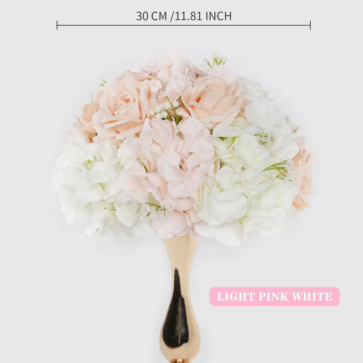 Uflower 30CM-35CM Artificial Flower Table Centerpiece Party Wedding Backdrop Decor MB80002-01 - Uflower