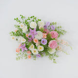 Uflower Artificial Purple Pink Wedding KT Backdrop Flower Row Decor SET80077 - Uflower