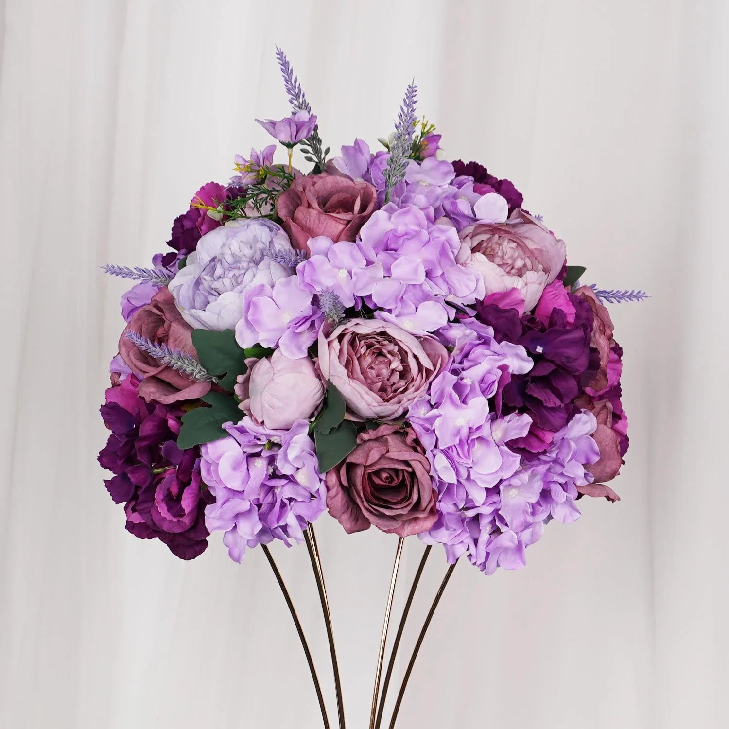 Uflower 35cm Artificial Purple Flower Table Centerpiece MB80028 - Uflower