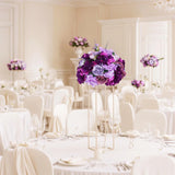 Uflower 35cm Artificial Purple Flower Table Centerpiece MB80028 - Uflower