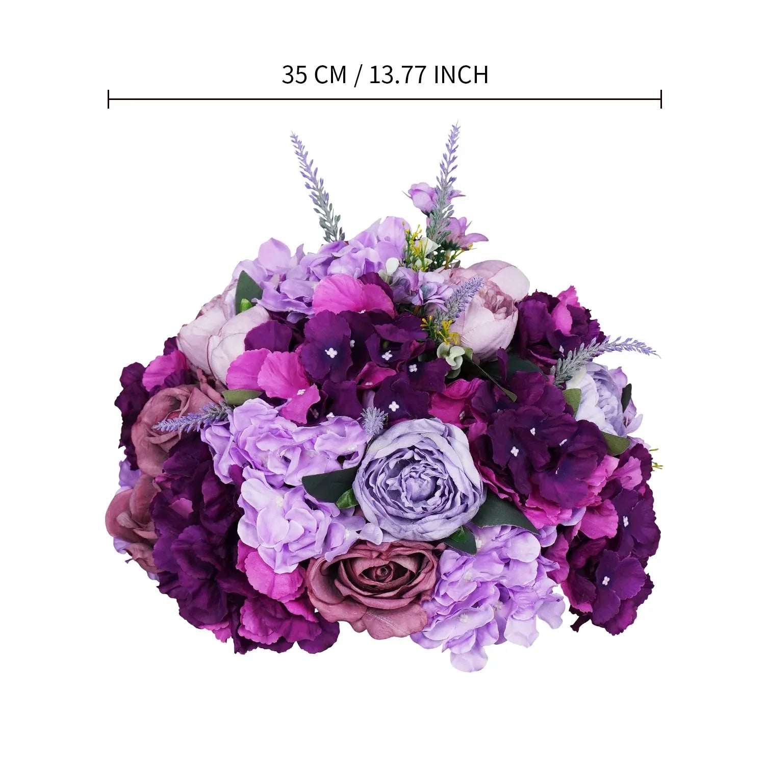 Uflower 35cm Artificial Purple Flower Table Centerpiece MB80028 - Uflower