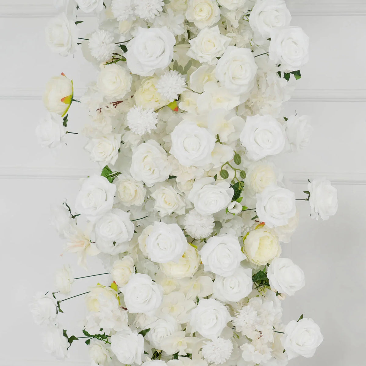 White Rose Flower Row Wedding Background Frame Arch SET80079 - Uflower