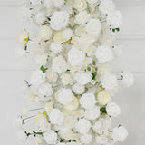 White Rose Flower Row Wedding Background Frame Arch SET80079 - Uflower