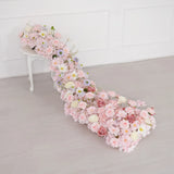 Chemin de table rose Uflower Canapé floral Décor de toile de fond de mariage MC80280-01