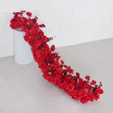 Uflower Artificial Red Rose Flower Row Sofa Table Runner Floor Flower Arrangement MC80126 - Uflower
