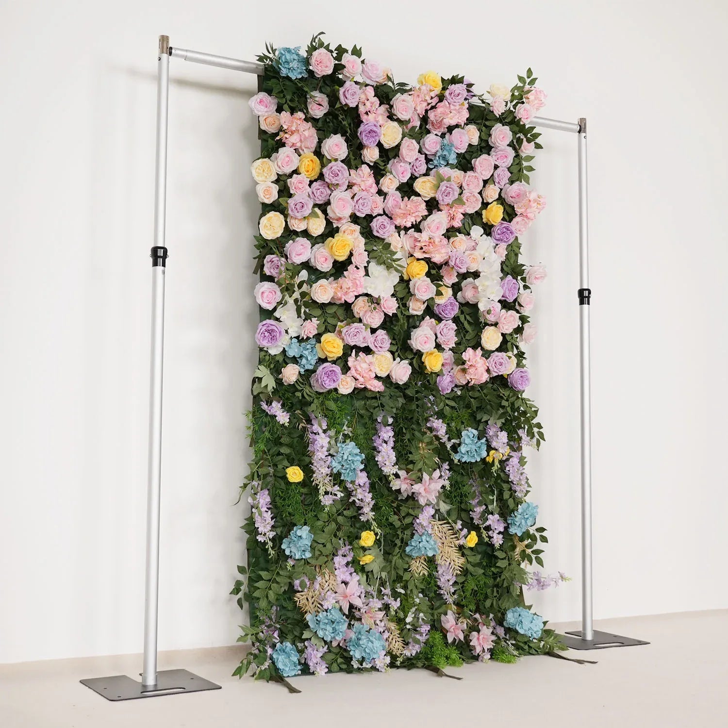 Uflower Flower Wall 3D Purple Pink Rose Floral Backdrop Wedding Party Proposal Decor SET80101 - Uflower