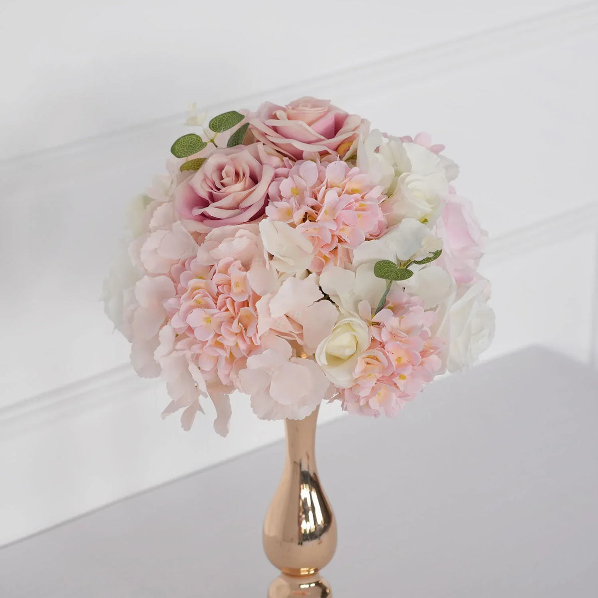 Uflower Pink Table Centerpiece Floral Ball Wedding Table Decoration MB80057 - Uflower